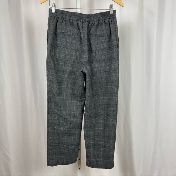 Zara Basic Small Plaid Warm Dark Academia Dress Pant Business Work Formal Grunge - Picture 2 of 7